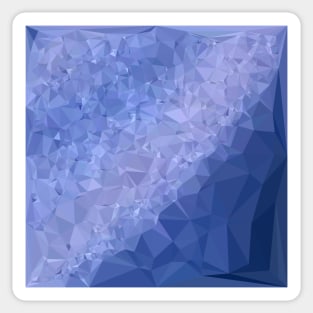 Steel Blue Abstract Low Polygon Background Sticker